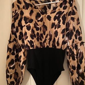 shein cheetah print body suit